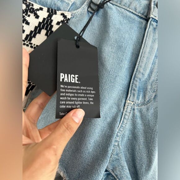 NWT Paige Denim ‘Keira Shorts in Mayan Piecing’ - Picture 6 of 13